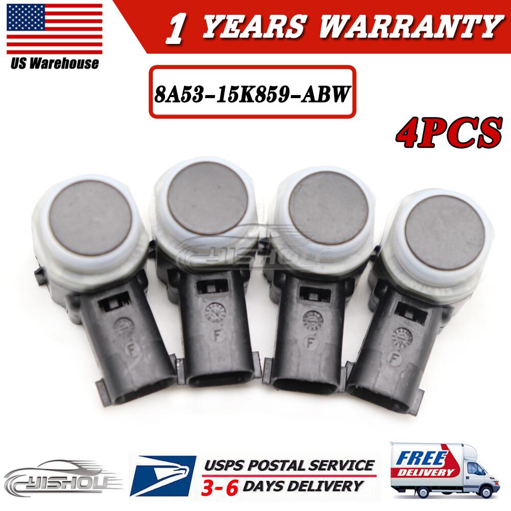 4PCS 8A53-15K859-ABW Bumper Parking PDC Aid Sensor Black For Ford Focus Explorer