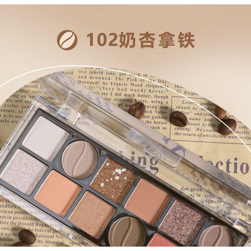 Kaxier - Roasted Coffee 12-Color Eyeshadow Palette - 3 Types