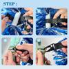 Cheerleader Pom Poms Holder Strap Pom Holder for Cheer Backpack Adjustable Cheer Pom Straps Lanyard for Teen Girl Sports
