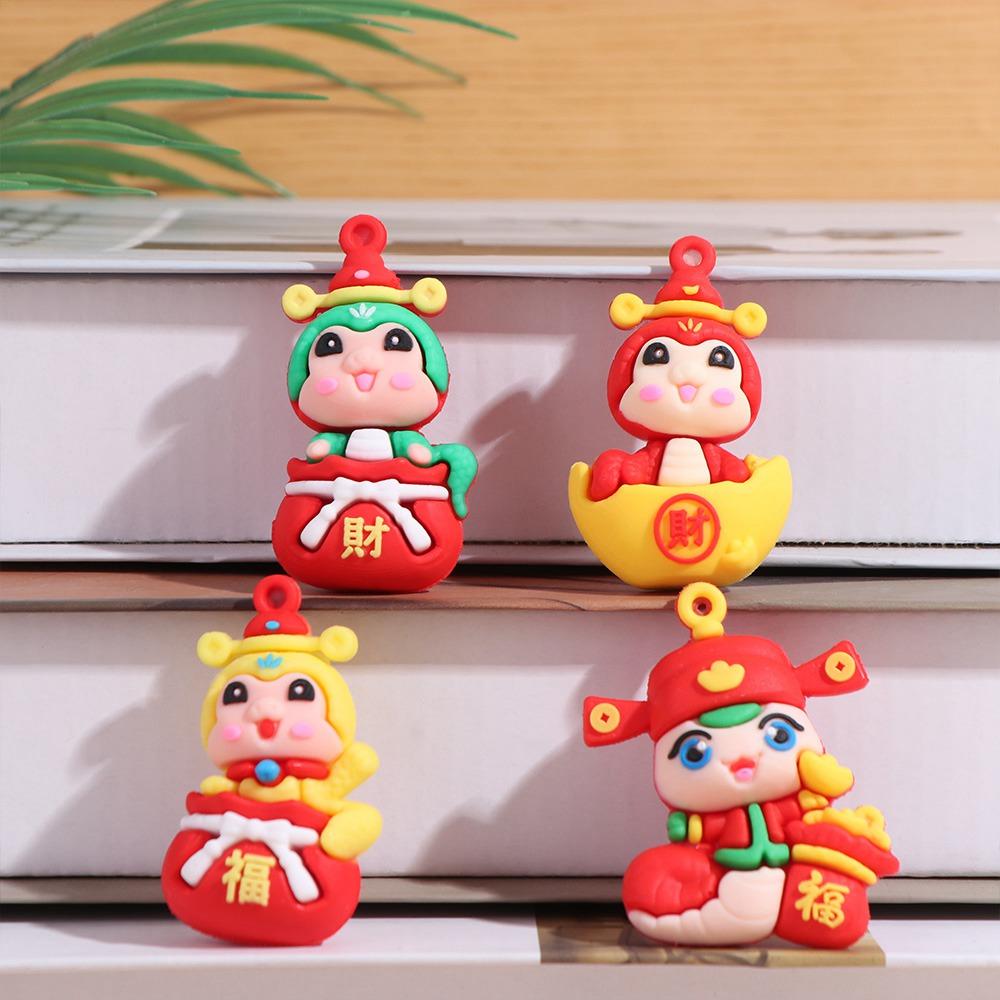 10PCS Spring Festival Snake Ornament 2025 New Year Snake Charms Cute Snake Pendant Decorations