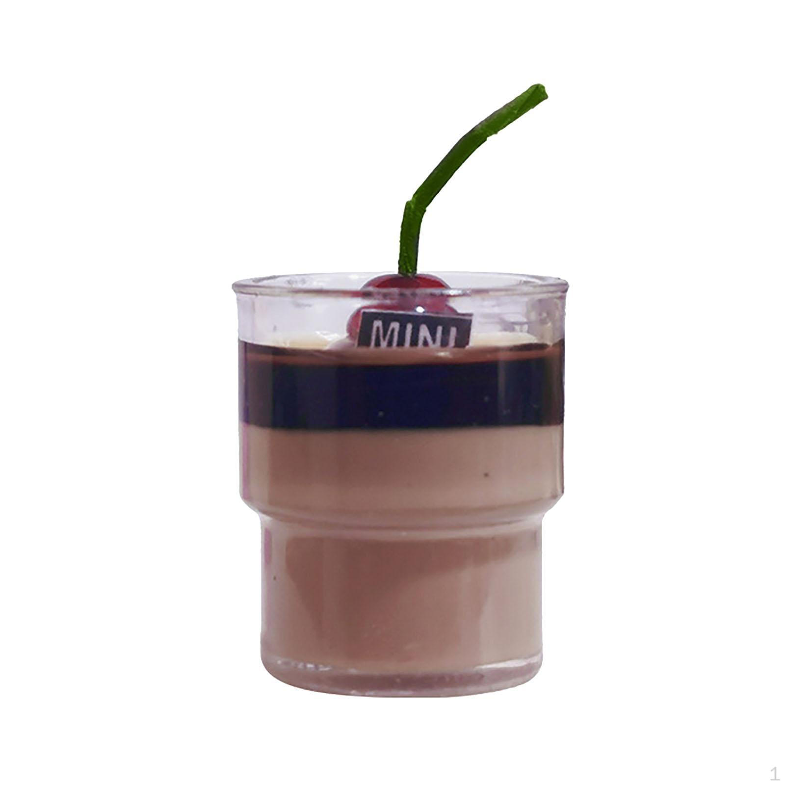 

1/6 1/12 кукольный домик, чашка с муссом, модель десерта, украшение, игрушка, диорамы, мини-парфе для DIY проектов Strawberry matcha