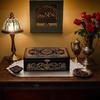 6Pcs Elegant Lace Table Runners Set Crocheted Floral Design Dresser Scarf Doilies for Dining Wedding Party Decoration