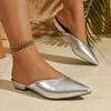 Fashion Women Pointed Toe Slippers Shallow Mouth Non-slip Shoes Women Fashion Baotou Slippers Lightweight Platform Sandals Slides Women