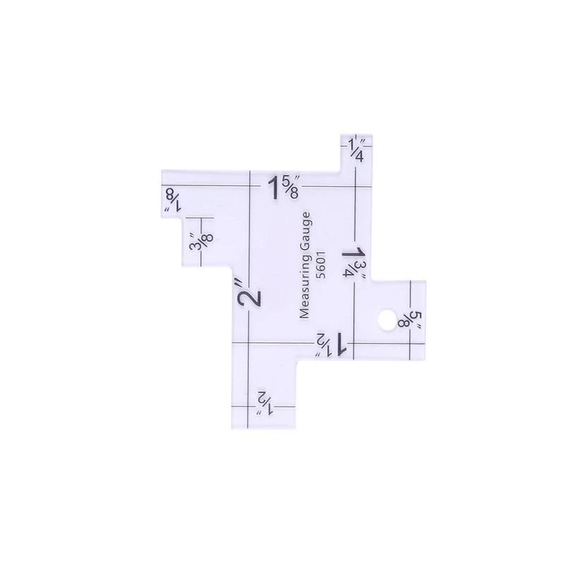 Precision Seam Measuring Gauge Metal Quilting Tailor Ruler Template Sewing Ruler For DIY Patchwork Quilting Craft Accessories
