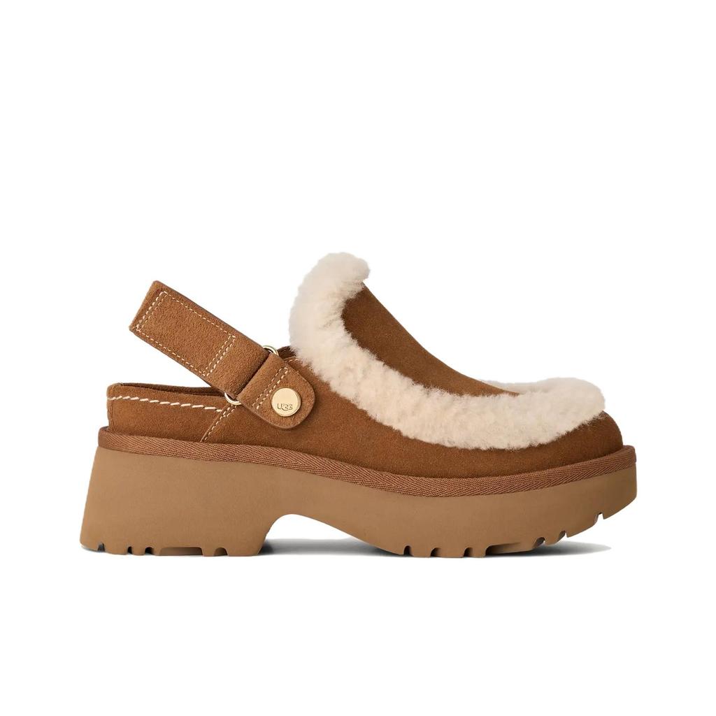 UGG Esmee Clog Comfortable Fashion Casual Shoes 5cm Women Clogs Brown 1173331-CHE