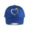 Autism Support Heart Puzzle Baseball Cap Fashion Unisex Sunhat Womens Outdoor Sports Snapback Cap