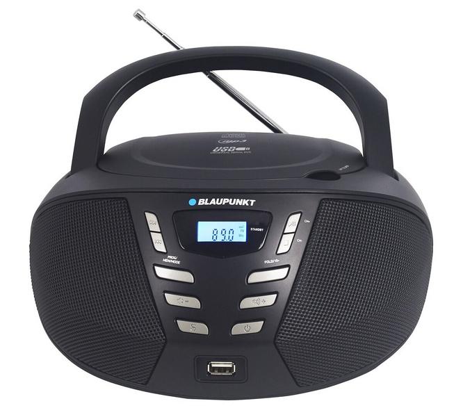 Blaupunkt bb7bk portable radio fm cd lcd display black