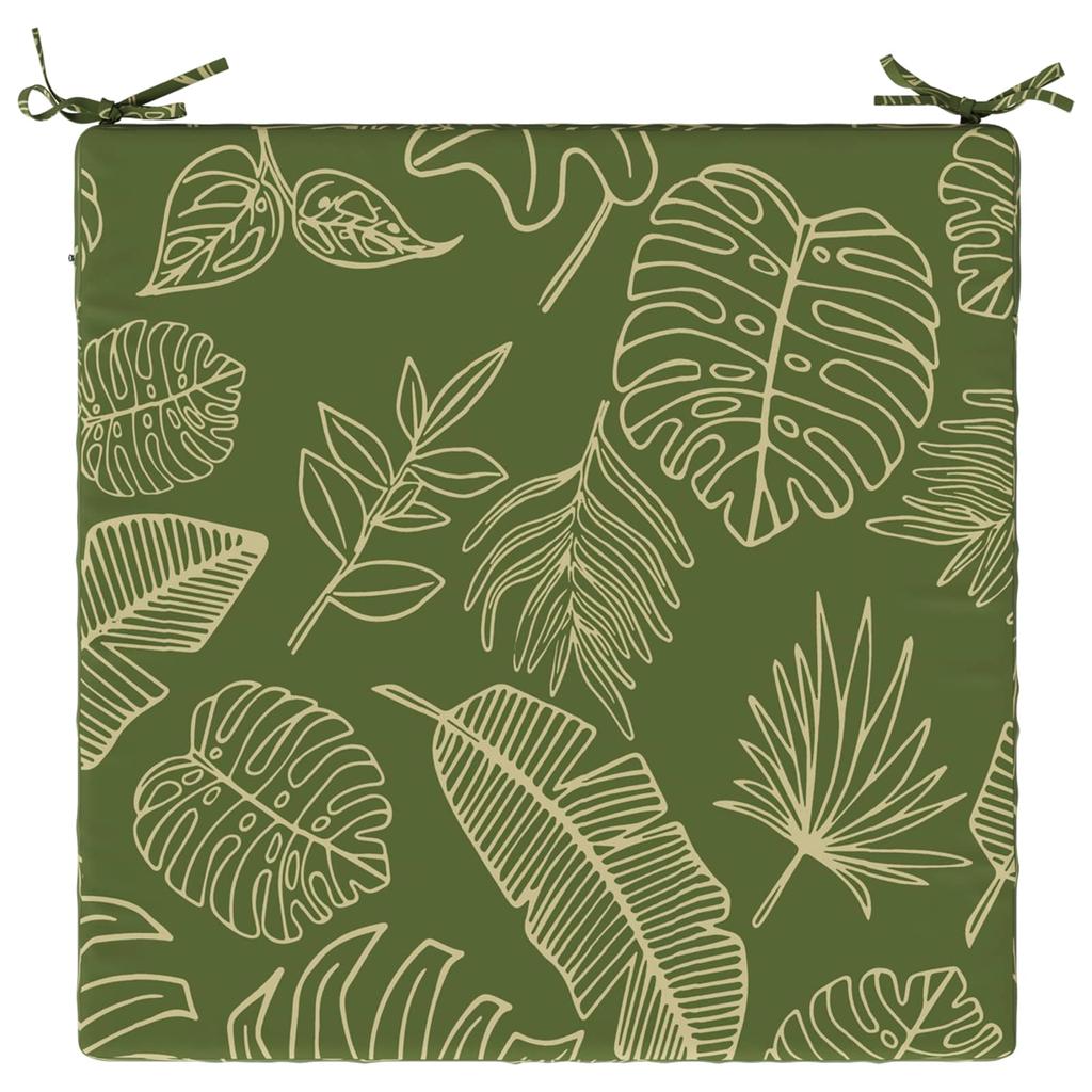 1 piece seat cushion SOEST 100percent  polyester leaf design
