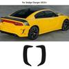 2XBlack Rear Side Bumper Fin Air Vent Outlet Cover Trim Bezel For Dodge Charger