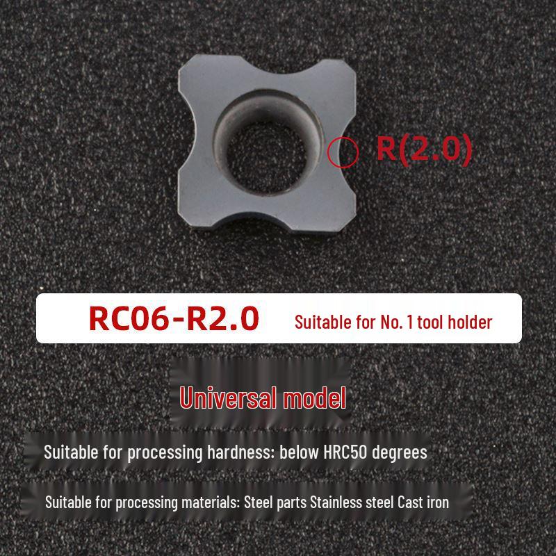 CNC Chamfering Tool Holder - Inner/Outer R, Arc Positive/Negative, Sizes R0.5-6