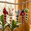Bunny Frog DIY Spiral Animal Hanging Ornament Hummingbird Forest Animal Knit Set Holiday Gift