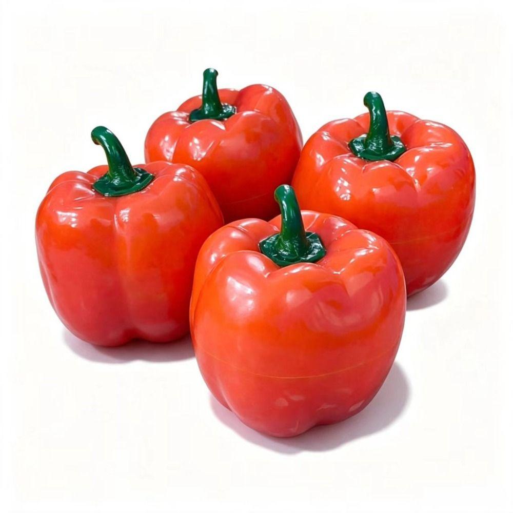 Moldable Crackling Pepper Squishy Toy Sound Effects Realistic Vegetables Pinch for Kids Adults