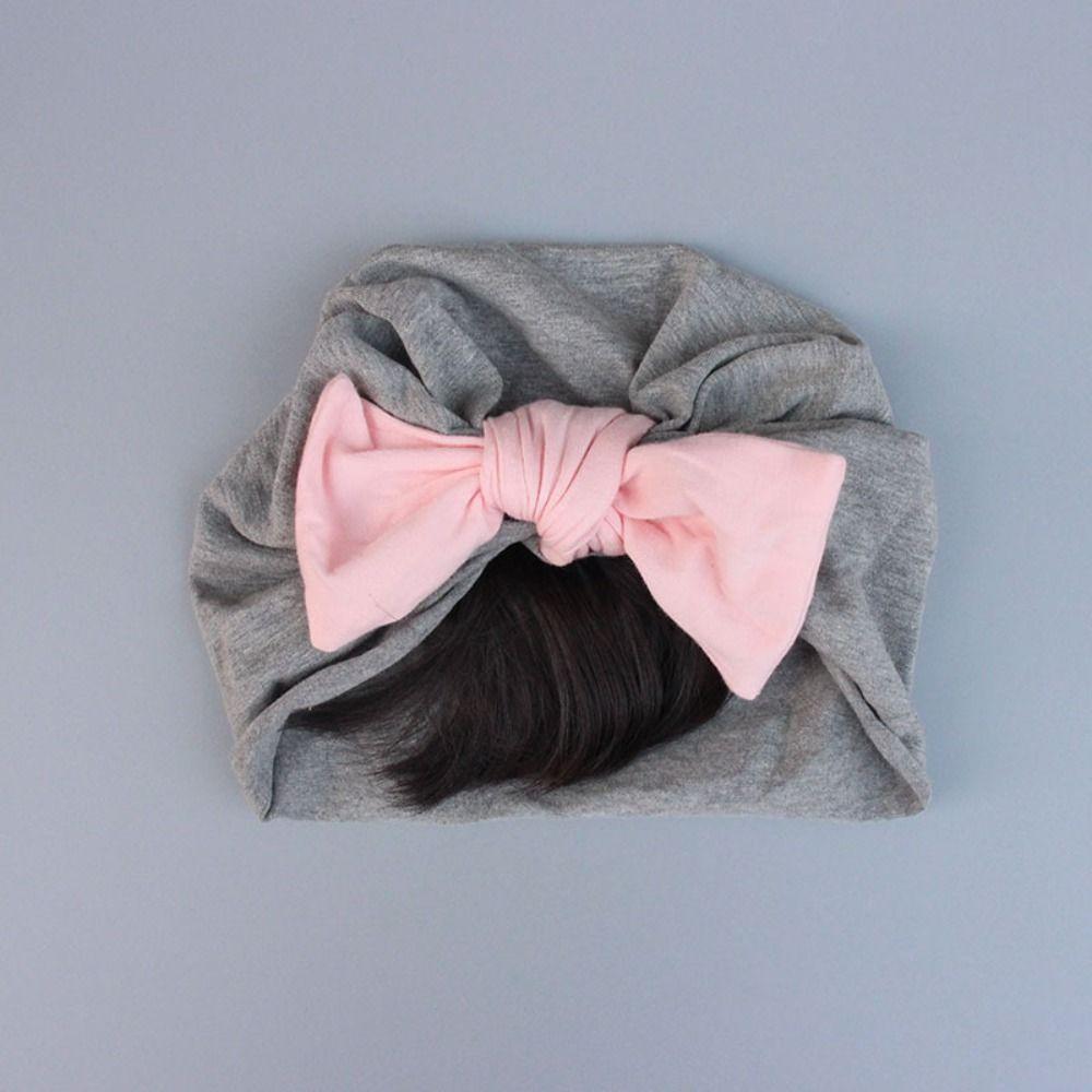 Newborn Bow Hat Wig S/M Infant Cotton Hats Hair Accessories Boys Girls Indian Caps