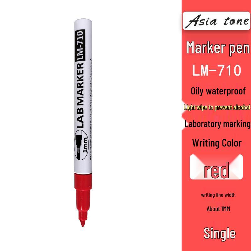 Yatong LM-710 Waterproof, Alcohol & Fade-Resistant Low-Temperature Lab Marker