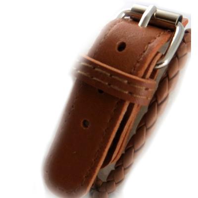 [R6864] - Brown 'Authentik' Leather Strap - 2 Turns