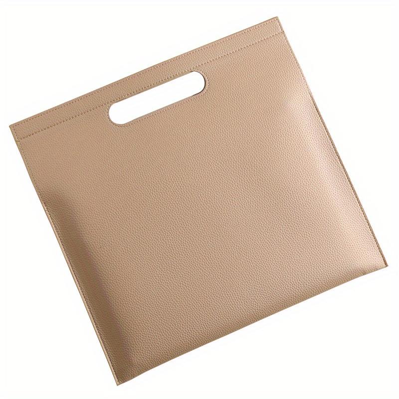 A4 PU Aktentasche, Aufbewahrungstasche für Geschäftsordner, Konferenzmappe, Informationshandbuch mit großer Kapazität, hoher ästhetischer Wert, aus PU-Material