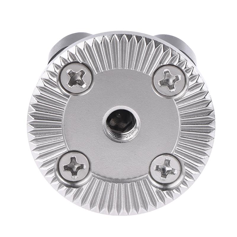 Metal Standard ARRI Rosette Mount 1/4" Screw Thread Adapter With Central M6 Female Thread & Locating Pins For DSLR Camera Cage