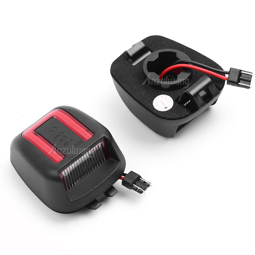 2PCS White 15SMD LED Car Number License Plate Lights for Nissan Navara D40 Frontier Armada Titan Xterra Suzuki