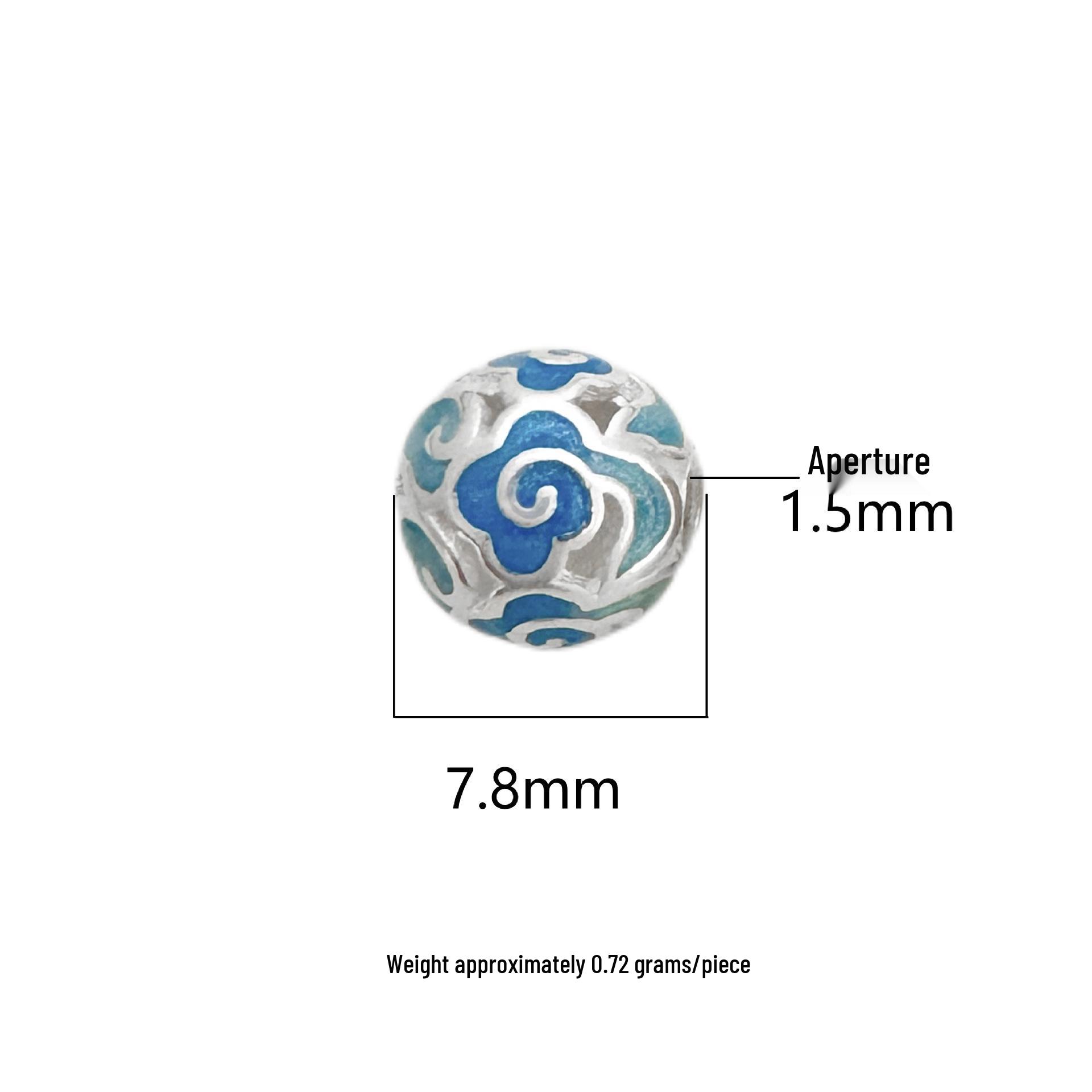 Sterling Silver S925 Lotus Cloud Spacer Beads for DIY Handwoven Jewelry S925 Sterling Silver