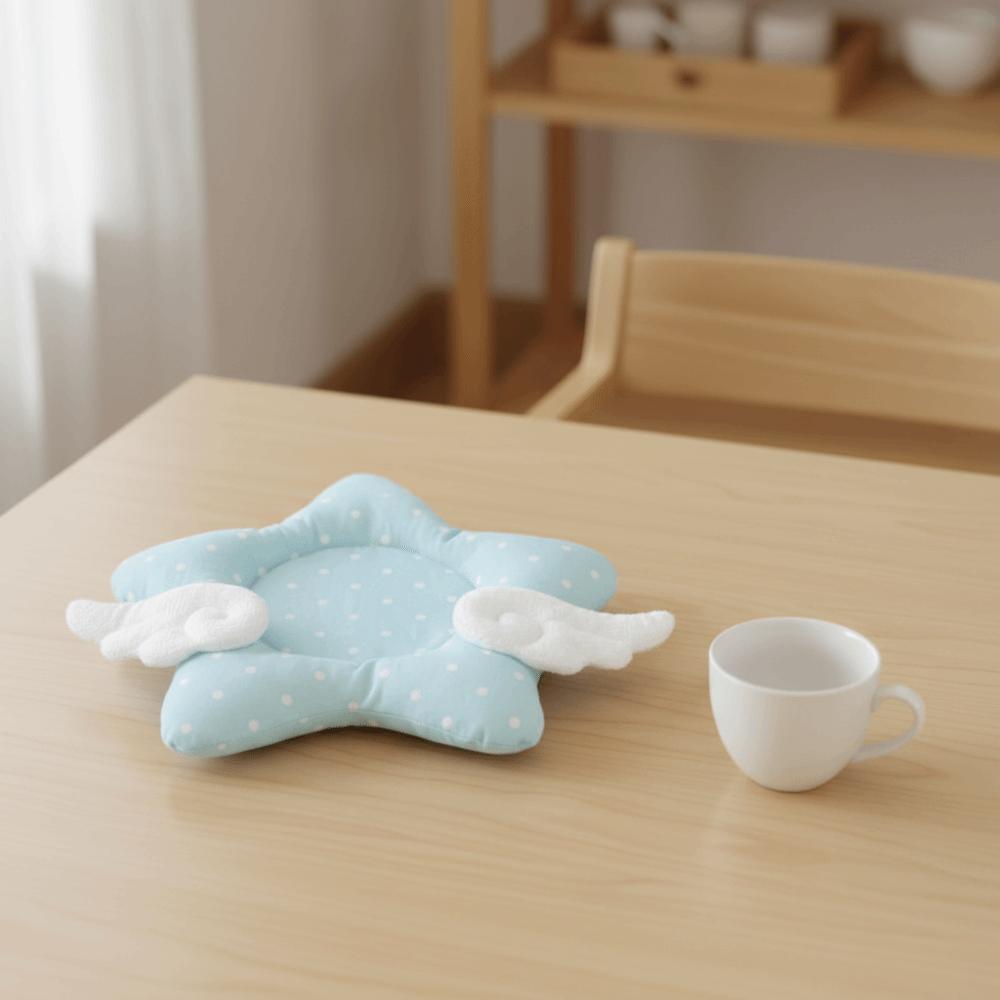 Thickened Insulated Cup Mat Cotton Filled Table Mat Cute Korean Star Wings Coaster  Photo Props