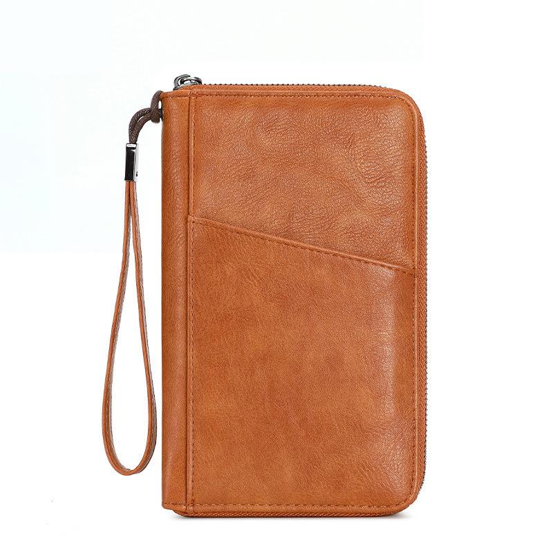 RFID Anti-theft Passport Wallet: Large Capacity, Multifunctional Travel Organizer