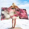 Peach Blossoms Quick Dry Sand Free Beach Towels Absorbent Bath Towels Extra Large Pool Towels for Swimming Bathroom Spa Pool