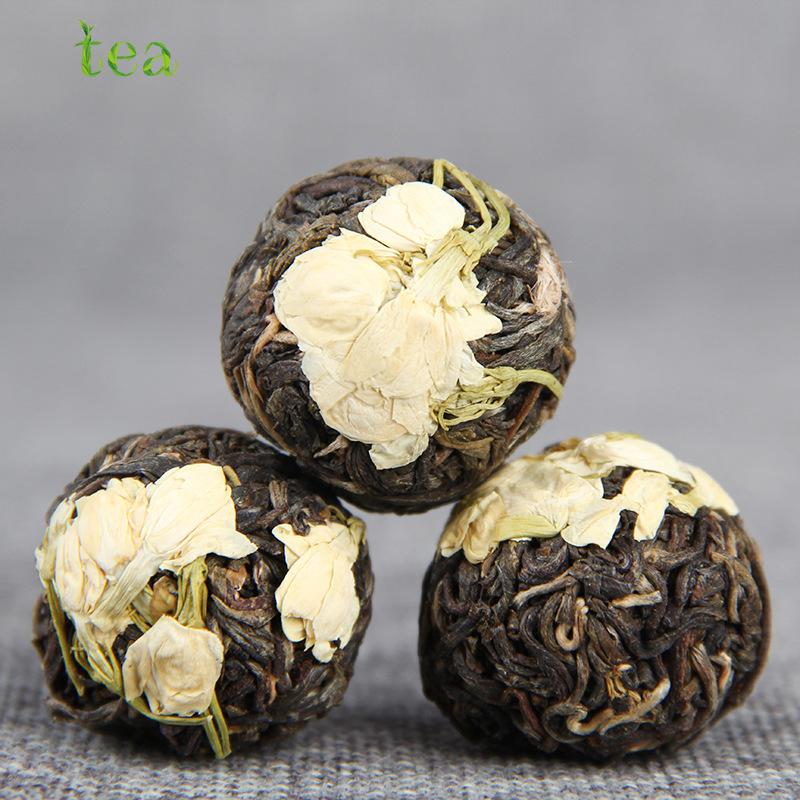 Handmade Jasmine Puerh Tea Pearl Dragon Pure Raw Puer Xiaotuo Ancient Tree Tea
