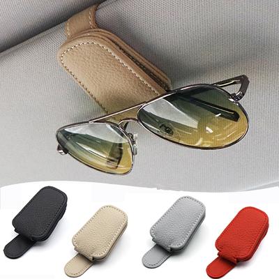 Universal Car Sunglasses Holder Clip Magnetic Automotive Sun Visor Eyeglasses Mount Hanger Storage Rack Car Interior Accessories