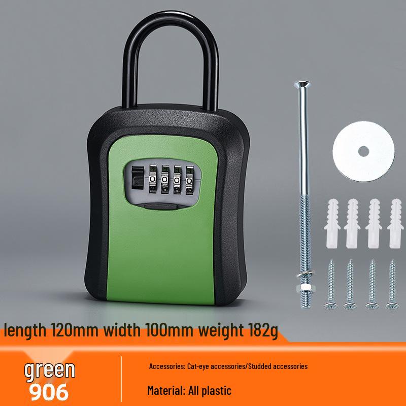 Anti-Theft Password Key Box for Doorway and Construction Site