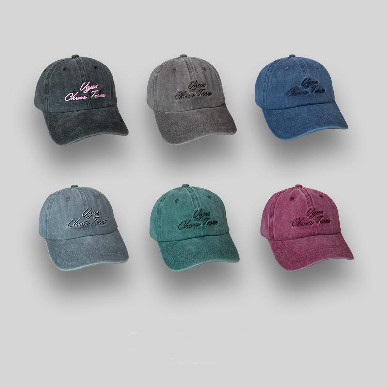 Washed peaked cap children spring and summer new versatile street sunscreen cap baseball cap