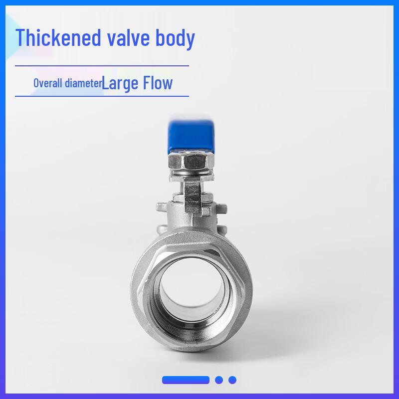 304 Stainless Steel Two-Piece Internal Thread Ball Valve