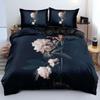 Blue Gold Flower Classic Duvet Cover Set