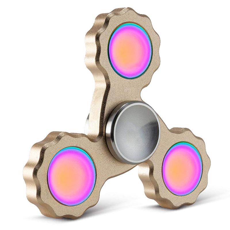 Luminous Metal Alloy Fidget Spinner: Stress Relief Toy for Night Glow