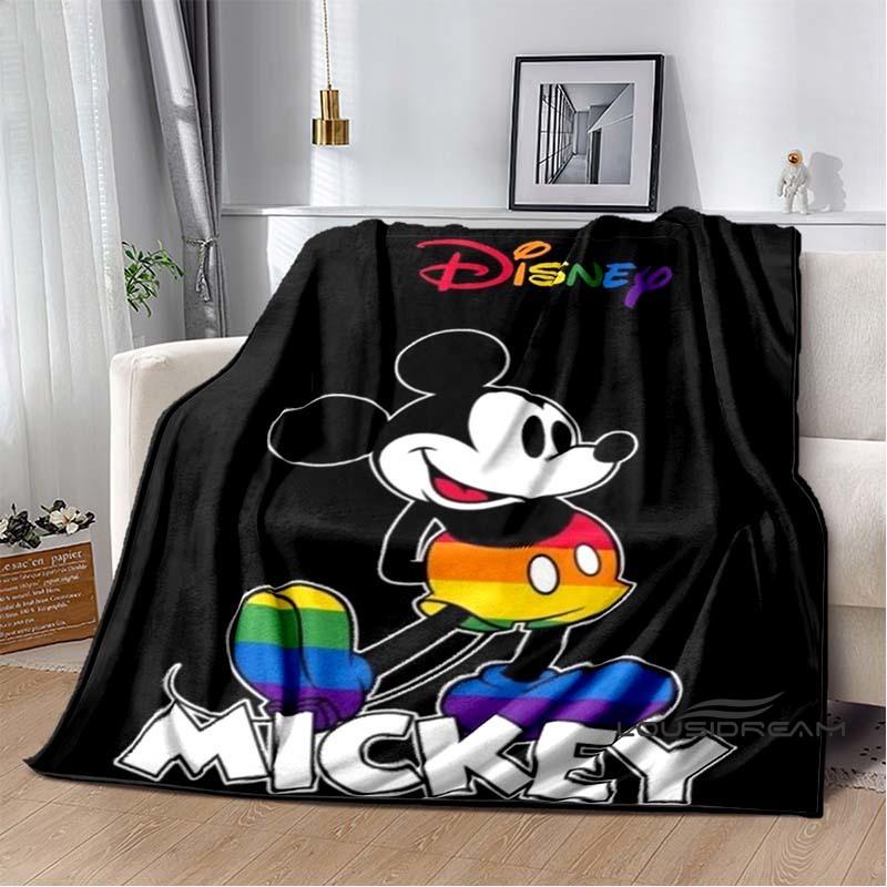 Die Mickey Maus Cartoon-Decke ist flauschig und weich, geeignet für Kinder und Erwachsene und perfekt für Zuhause, Reisen, Camping an