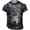 Size XXS-6XL Men's Summer Outdoor T-shirt Short Sleeve Pattern Cartoon Animal Printing Large Oversize Men's T-shirt Casual Tops
