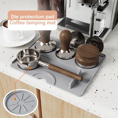 Mata do ubijania kawy Espresso Tamping Mata antypoślizgowa silikonowa do ubijania kawy Espresso Tamp Station Pad Barista Tool do blatu kuchennego