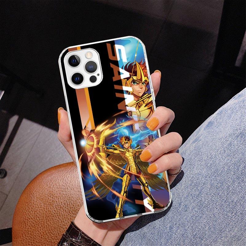 Anime Saint-Seiya Phone Case For iPhone 17 Air 16 Pro Max 16E 15 + 14 Plus 11 12 13 Mini 7 8 SE Gift Print Cover Fundas 16 Pro M