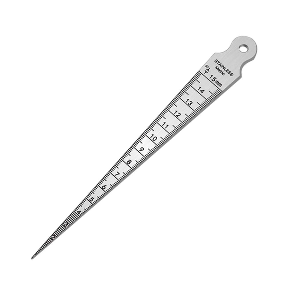 Stainless Steel Gap Gauge - High Precision 0.5mm Laser-Cut Measuring Tool for Inner Diameter, Aperture & Depth