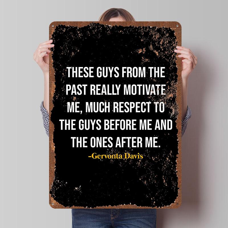 Gervonta Davis Boxer Metal Posters Custom Vintage Metal Signs Wall Art Tin Plaque for Man Cave Modern Home Decoration Ornaments