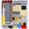 BrickBounty 846 Pcs Technic Parts Compatible with Technic Lift MOC STEM Replacement Kit for Technic Building Blocks Sets, Tires, Wheels, Frames, Arms,