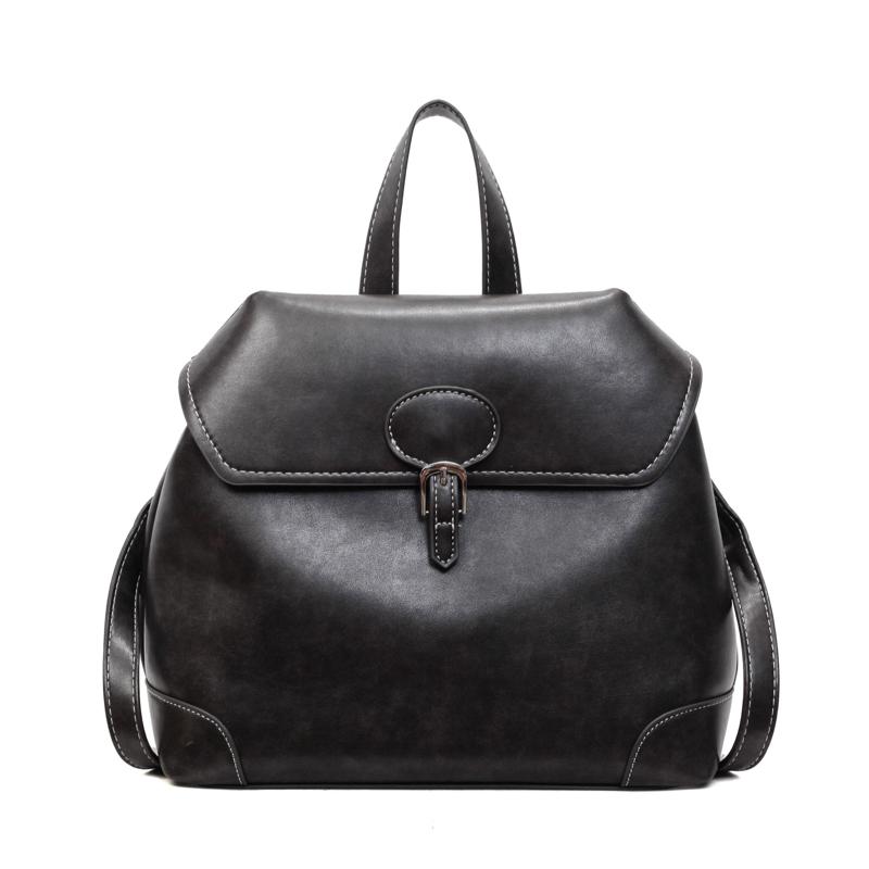 

New Solid Stylish Design Designer Style PU Large Capacity Backpacks for Women 2026 High Quality Simple Sense of Luxury Backpacks чёрный