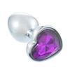 3 Size Anal Plug Heart Stainless Steel Crystal Anal Plug Removable Butt Plug Stimulator Anal Sex Toys Prostate Massager Dildo