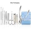 Manicure Set Pedicure Sets Nail Clipper Stainless Steel Professional Nail Cutter Tools with Travel Case Kit Christamas Gift