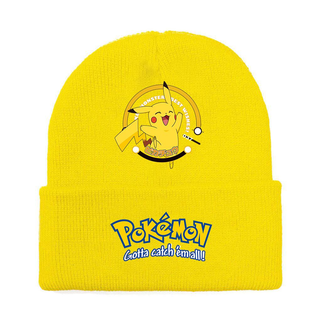 Cartoon Printed Knitted Hat And Woolen Hat For Men And Women To Keep Warm In Winter