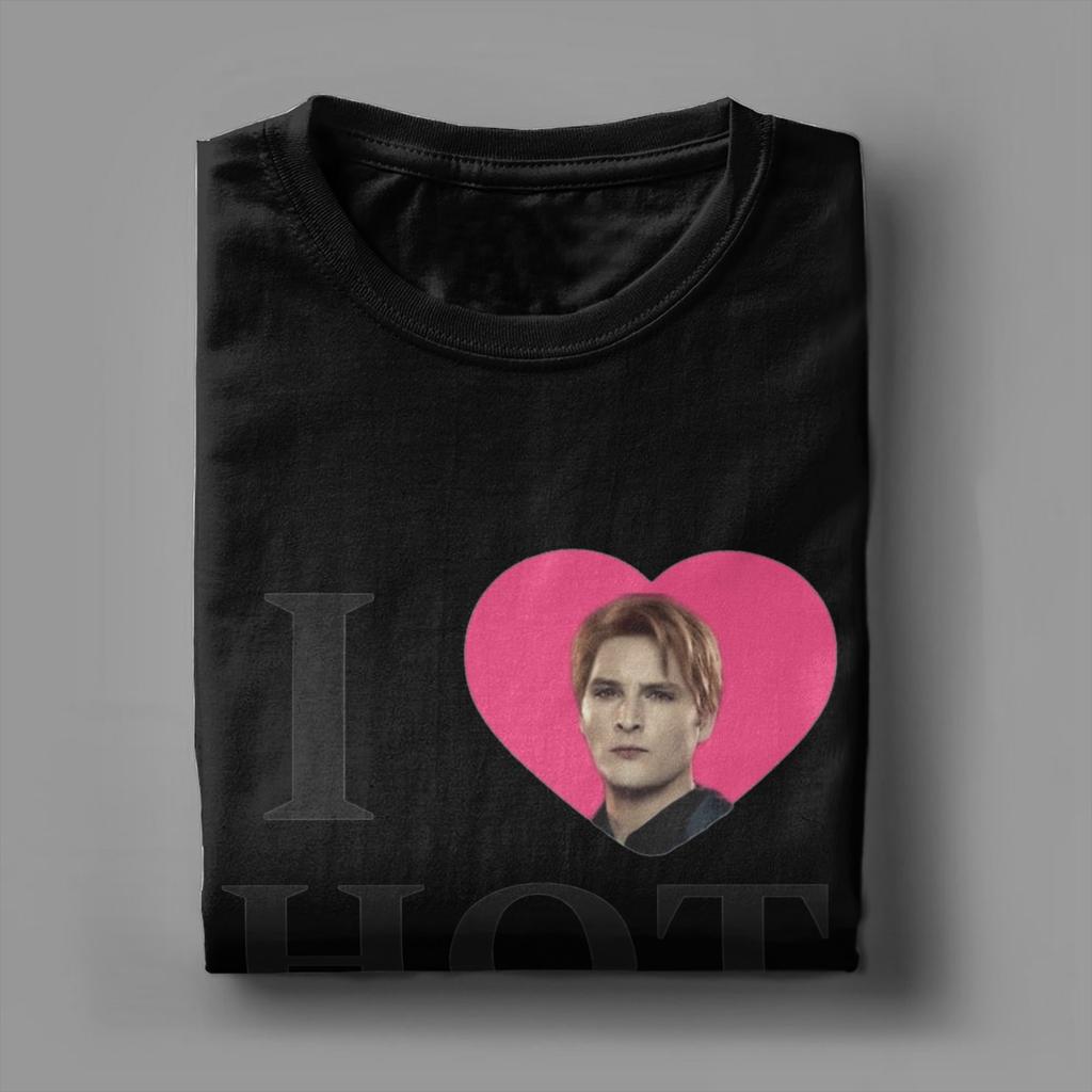 Carlisle Cullen Dilf Twilight Men's T Shirts Unique Tees Short Sleeve Round Neck T-Shirts Cotton Summer Clothing
