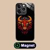 Bull Head Phone Case for iPhone 17 16 15 14 13 12 11 Air Pro Max Plus Mini Glass MagSafe Cover