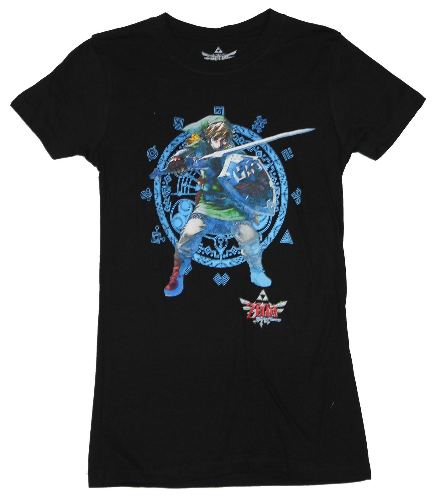 Legend of Zelda Girls Juniors T-shirt Skyward Sword Link In Front Of Portal XXXXL