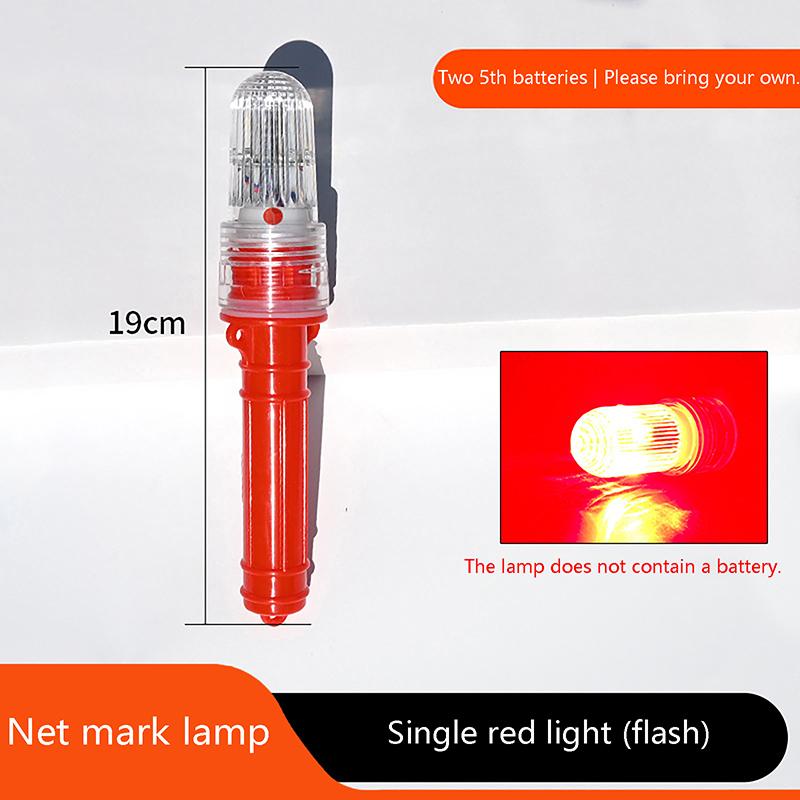 1 Stück Angellicht Doppel-Dreifachblitz Einfarbiges Leuchtfeuerlampe Zubehörlampe Pose Köderlicht Lampe Angelindikator
