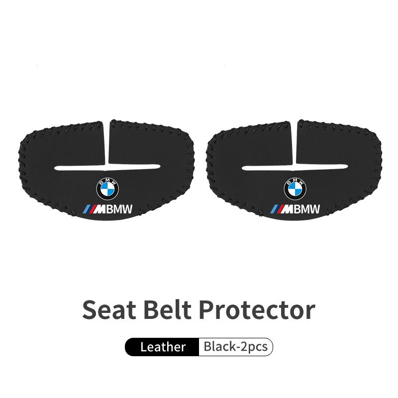 HKUG1 Car Seat Belt Buckle Clip Protector Leather Anti-Scratch Cover For BMW M 1 3 4 5 6 7 Series M3 M6 F01 F02E34 E36 E70 F10 X6 X1