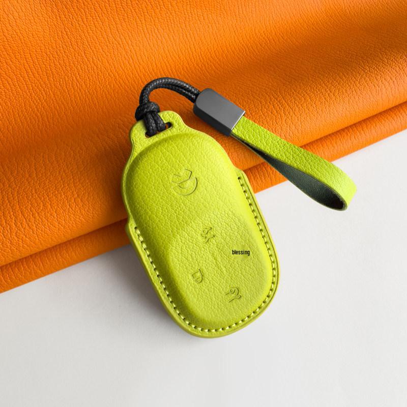Premium Ceramic Key Shell for 2026 NIO ES8 ET9 - Genuine Leather Cover & Buckle for Men & Women